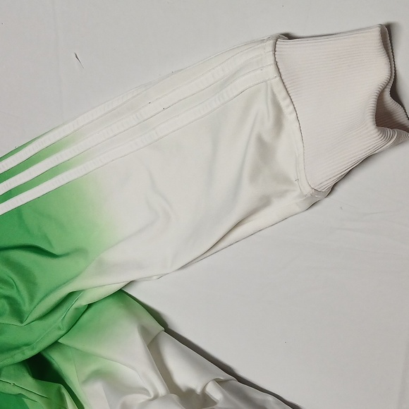 Adidas Originals Firebird Trefoil Track Jacket Green & White Ombre Men's Large - Picture 9 of 16